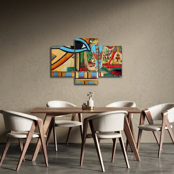 Egyiptomi motívumú kép (90x60 cm)