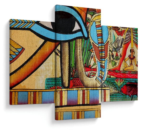 Egyiptomi motívumú kép (90x60 cm)