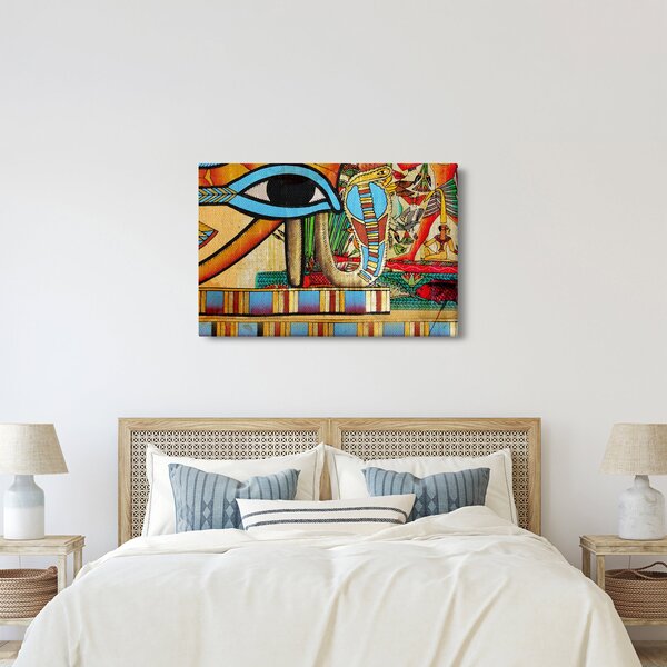 Egyiptomi motívumú kép (90x60 cm)