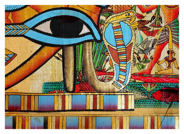 Egyiptomi motívumú kép (70x50 cm)