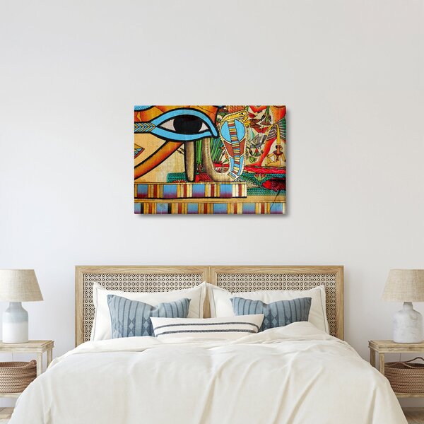 Egyiptomi motívumú kép (70x50 cm)