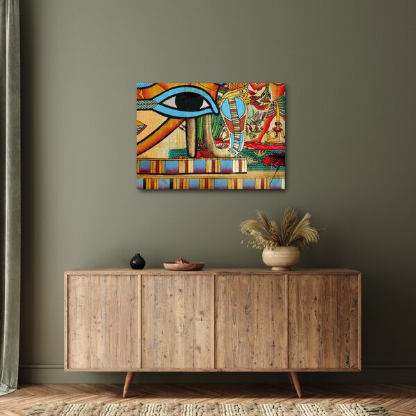 Egyiptomi motívumú kép (70x50 cm)