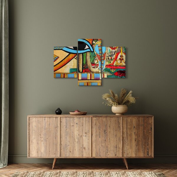 Egyiptomi motívumú kép (90x60 cm)