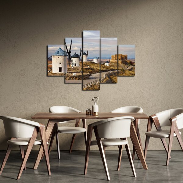 Kép - Consuegra szélmalmai, Spanyolország (150x105 cm)