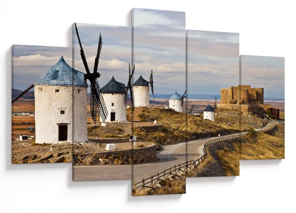 Kép - Consuegra szélmalmai, Spanyolország (150x105 cm)