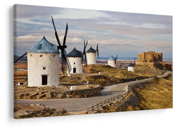 Kép - Consuegra szélmalmai, Spanyolország (90x60 cm)