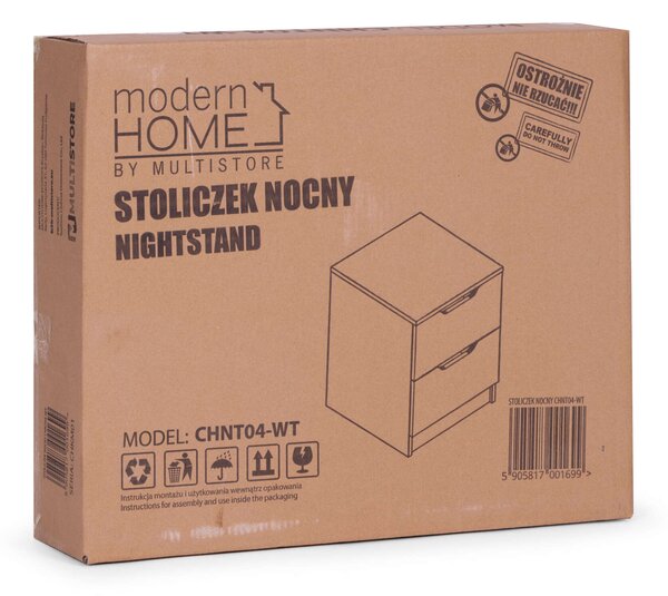 Éjjeliszekrény 2 fiókkal modernhome
