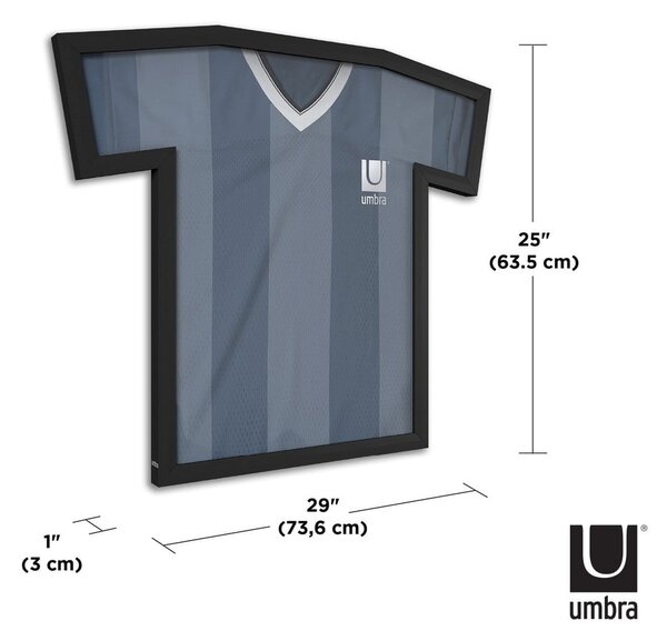 Fekete műanyag fali képkeret 62x72 cm T-Frame – Umbra
