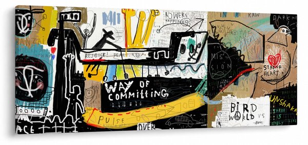 Festmény - Graffiti (120x50 cm)