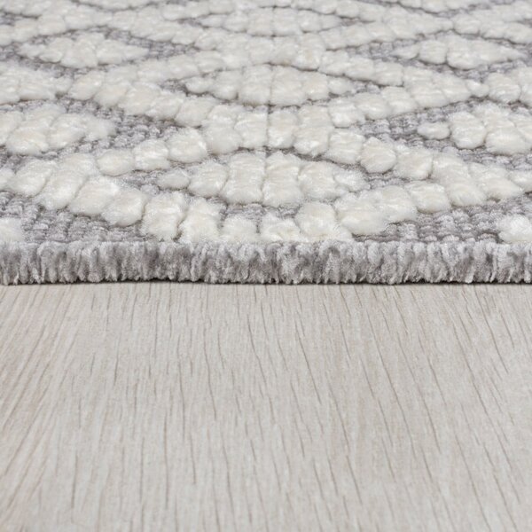 Szürke mosható zsenília szőnyeg 80x160 cm Jhansi – Flair Rugs