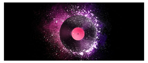 Kép - Vinillemez rózsaszín-lila színben (120x50 cm)