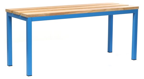 Öltöző pad 100 x 35 x 45 cm, kék - RAL 5012