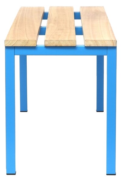 Öltöző pad 100 x 35 x 45 cm, kék - RAL 5012