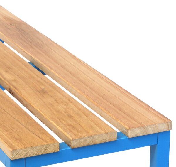 Öltöző pad 100 x 35 x 45 cm, kék - RAL 5012