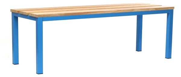 Öltöző pad 150 x 35 x 45 cm, kék - RAL 5012