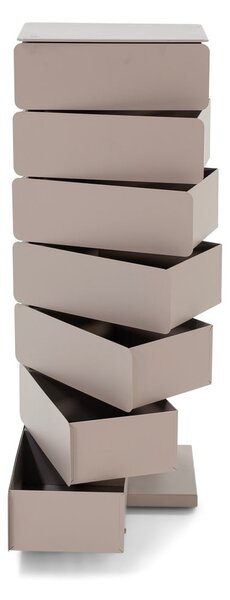 Szürkésbarna fém komód 37x99x26 cm Joey – Spinder Design