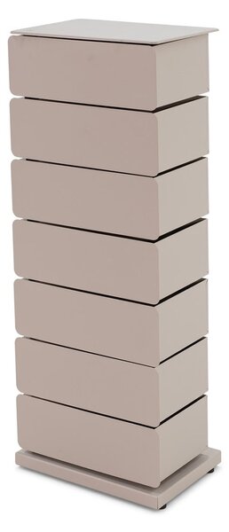 Szürkésbarna fém komód 37x99x26 cm Joey – Spinder Design