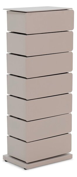 Szürkésbarna fém komód 37x99x26 cm Joey – Spinder Design