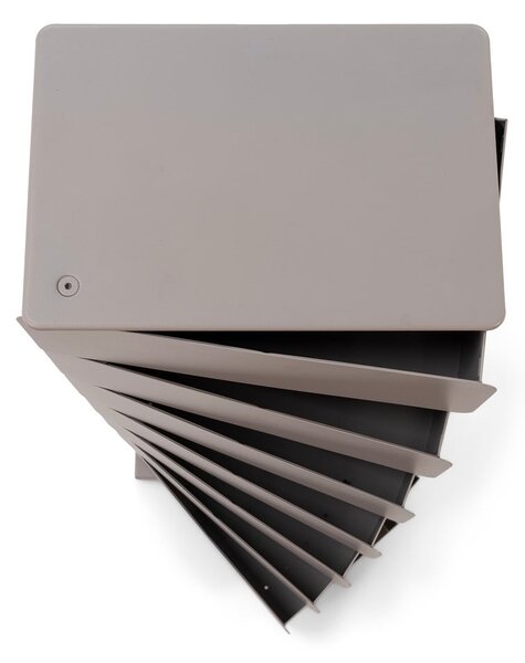 Szürkésbarna fém komód 37x99x26 cm Joey – Spinder Design