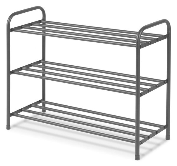 Massido fém 3 szintes Cipőállvány 66x53x26cm - Fekete