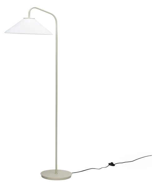Krémszínű állólámpa üveg búrával (magasság 158 cm) Solid – Hübsch