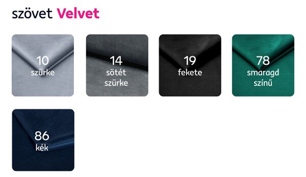 Luxus 2-es ülés, világosbarna Velvet szövet, ROMANO