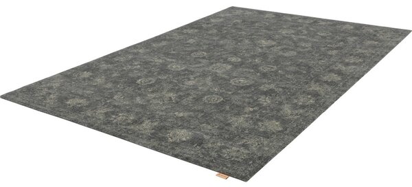 Szürke gyapjú szőnyeg 200x300 cm Calisia Vintage Flora – Agnella