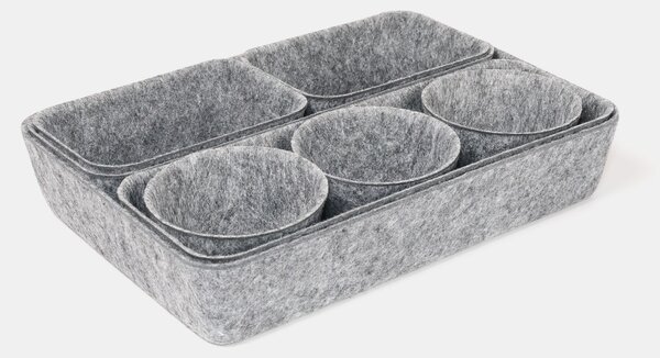 Sinsay - Tároló 8 pack - sötétszürke