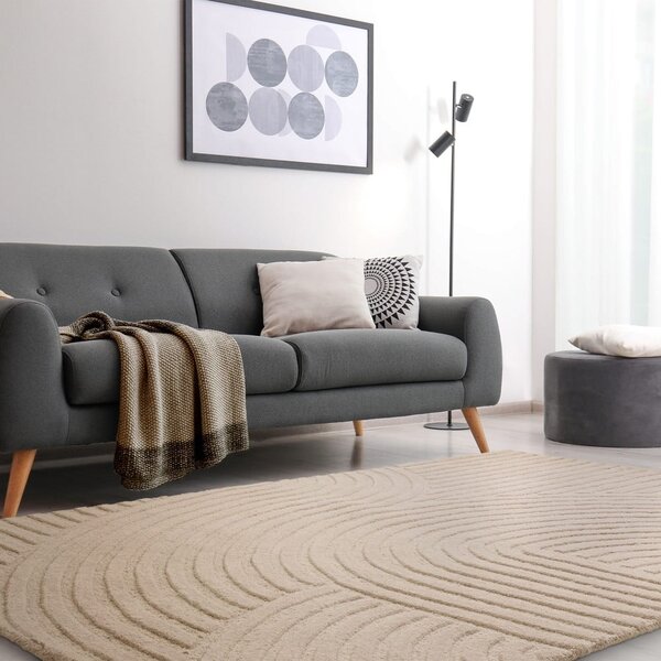 Bézs gyapjú szőnyeg 160x230 cm Hague – Asiatic Carpets