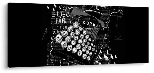 Kép - Rajz Banksy stílusában (120x50 cm)