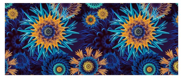 Kép - 3D virágok (120x50 cm)