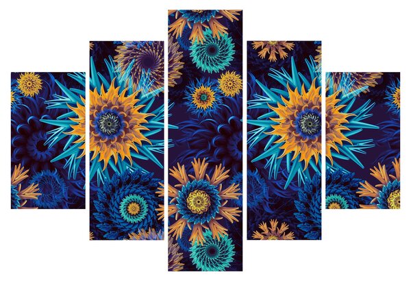 Kép - 3D virágok (150x105 cm)