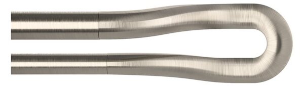 Rozsdamentes acél bővíthető dupla függönykarnis 107 - 305 cm Midnight – Umbra