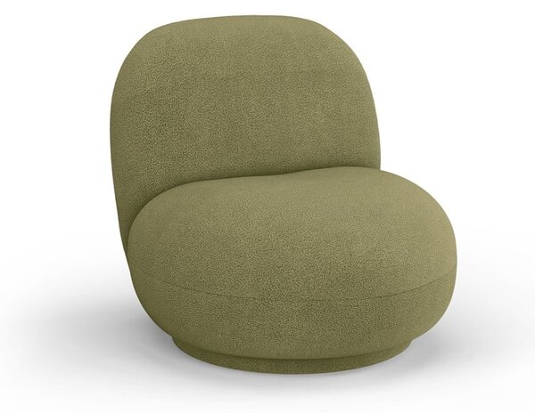 Zöld buklé fotel Chuck – Micadoni Home