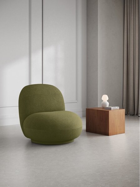 Zöld buklé fotel Chuck – Micadoni Home
