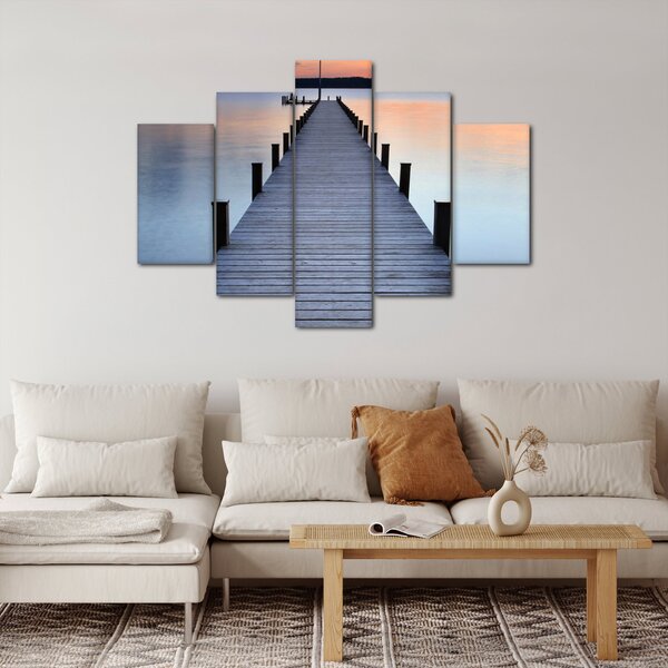 Kép - Móló a Starnberger-tónál, Bajorország, Németország (150x105 cm)