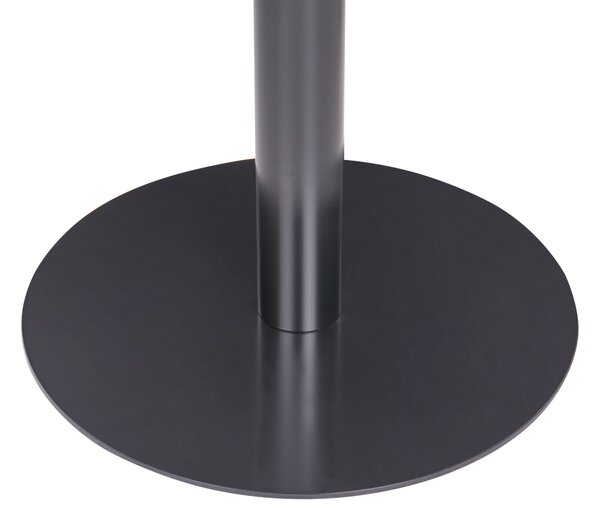 Bárasztal MORELLA Fekete/sötétbarna 80 cm 80 cm
