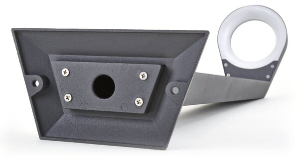 Lucande Modern LED-es útvilágítás Jarka, Alu / szürke / cink, Alumínium, Modern