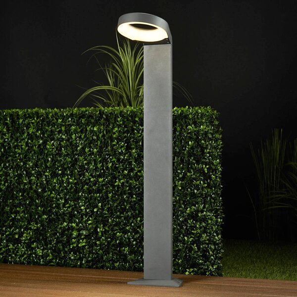 Lucande Modern LED-es útvilágítás Jarka, Alu / szürke / cink, Alumínium, Modern