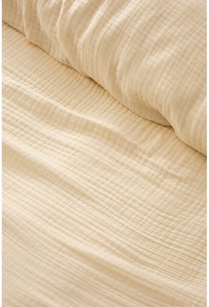 Krémszínű muszlin ágytakaró 220x250 cm Muslin – Mijolnir