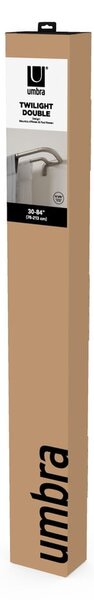 Acél bővíthető dupla függönykarnis 76 - 213 cm Twilight – Umbra