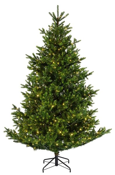 Nordmann mű karácsonyfa 240 cm – LED világítással, élethű - 231 - 260 cm - Zöld fák