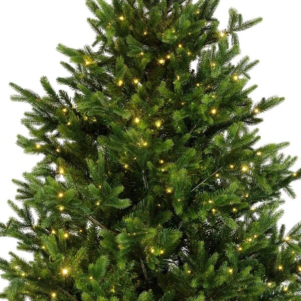 Nordmann mű karácsonyfa 240 cm – LED világítással, élethű - 231 - 260 cm - Zöld fák