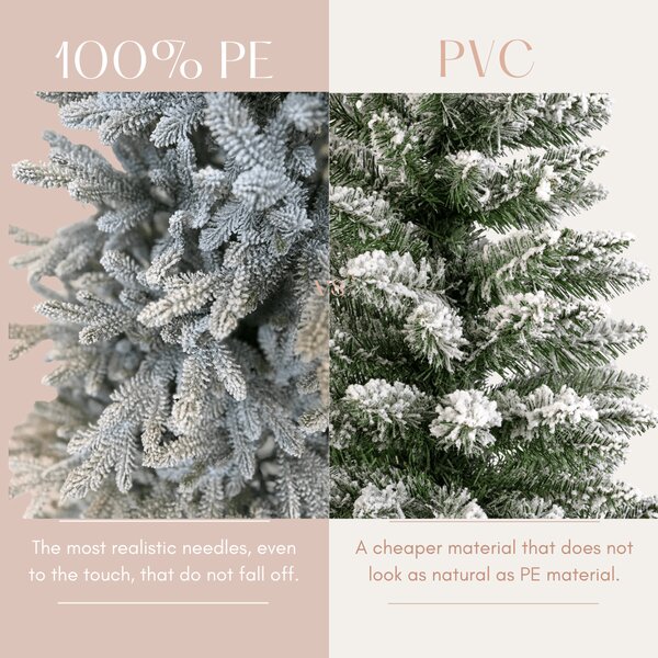 Műfenyő Aspen 210 cm – havas keskeny modell nappaliba - 201 - 230 cm - Havas fák