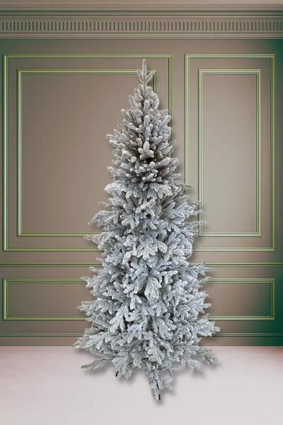 Műfenyő Aspen 210 cm – havas keskeny modell nappaliba - 201 - 230 cm - Havas fák
