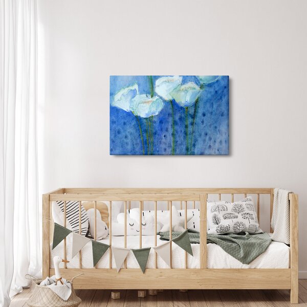 Kép - fehér tulipán (90x60 cm)