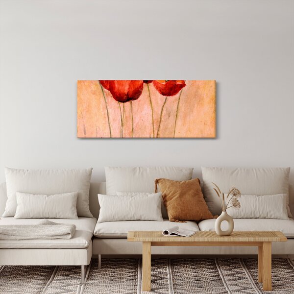Kép - piros tulipán (120x50 cm)