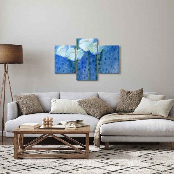 Kép - fehér tulipán (90x60 cm)