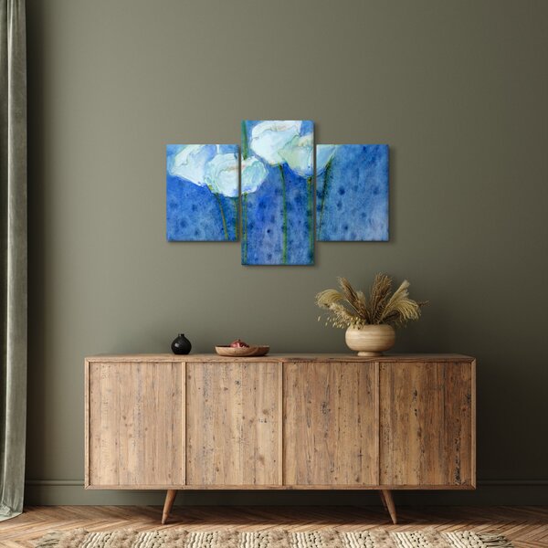 Kép - fehér tulipán (90x60 cm)