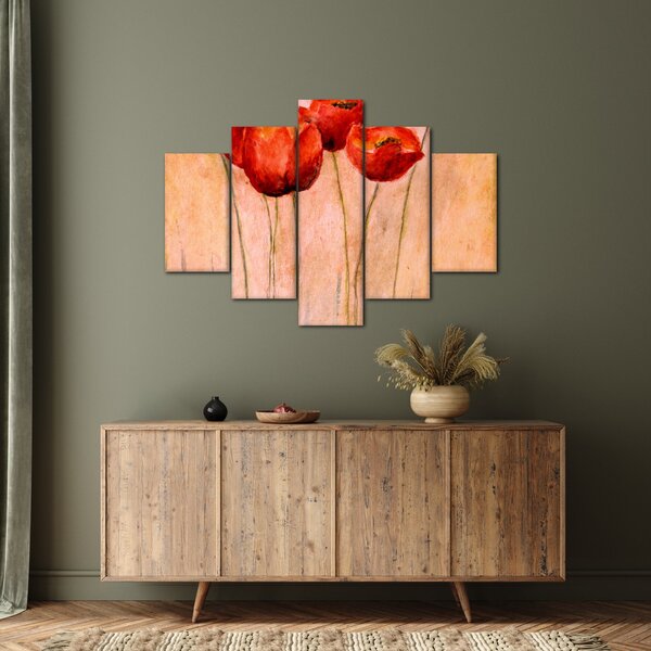 Kép - piros tulipán (150x105 cm)